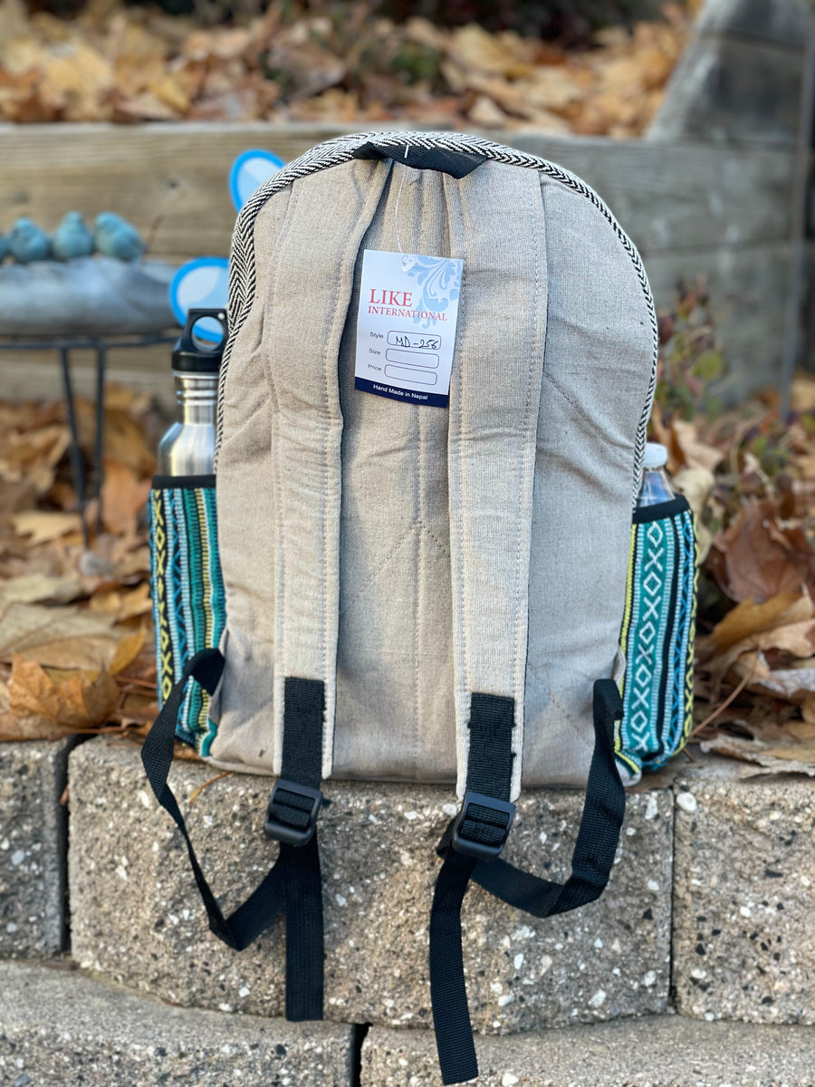 Mini Hemp Backpack - Eco Friendly Vegan Backpack