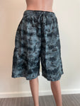 Mushroom print cotton unisex summer hippie festival shorts