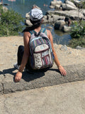 LARGE Himalayan Hemp Backpack with LAPTOP POCKET Nepal Fair Trade Hiking BagBackpcks