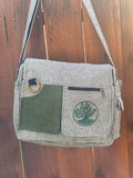 Boho Cotton Embroidered Crossbody 6-Pocket Messenger Bag