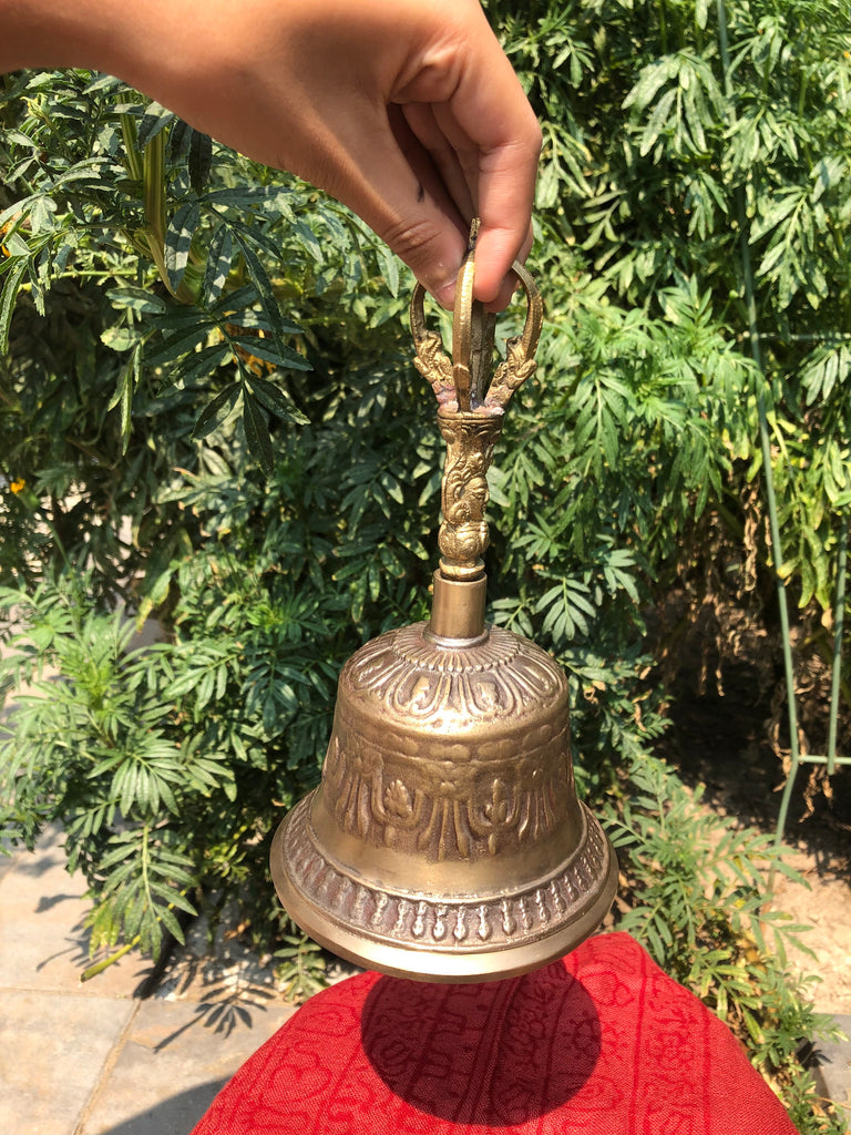 Brass Hanging Tibetan Buddha Bell