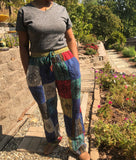 Comfy Cute Boho Style Patchwork Pants Bright