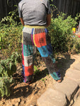 Comfy Cute Boho Style Patchwork Pants Bright