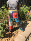 Comfy Cute Boho Style Patchwork Pants Bright