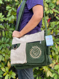 Boho Embroidered Cotton Shoulder Bag 6-Pocket