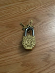 Gorgeous small Lord Ganesh Brass Antique/Vintage Looking padlock