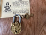 Gorgeous small Lord Ganesh Brass Antique/Vintage Looking padlock