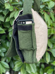 Boho Embroidered Cotton Shoulder Bag 6-Pocket