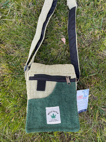 Himalayan Hemp Shoulder Bag Crossbody Bag Unisex Hemp Bag