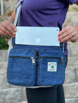 100% Hemp Unisex Laptop Bag Cross Body Shoulder Bag